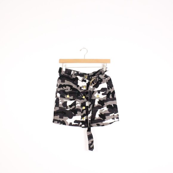 Urban Heritage Black & Brown Camo Mini Skirt - Picture 5 of 5